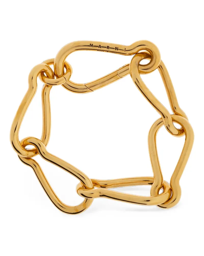 Marni carabiner-link chain bracelet - Gold Gold