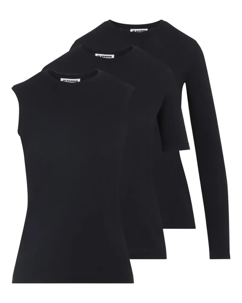 Jil Sander T-Shirts aus Baumwolle (3er-Set) - Schwarz Schwarz