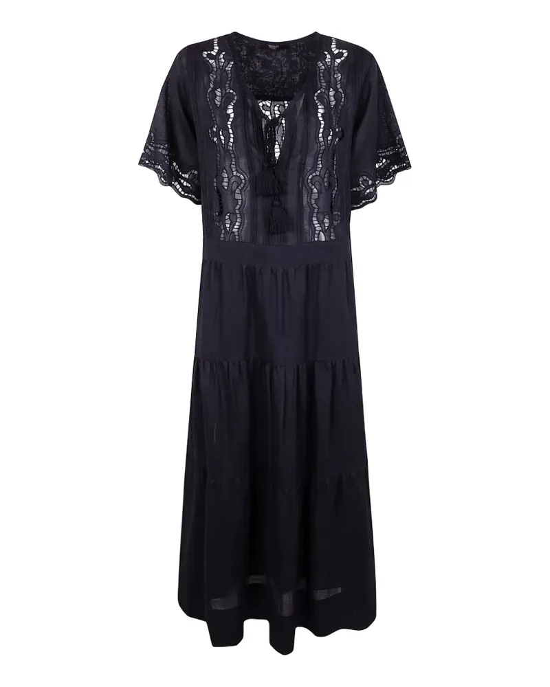 Seventy tassel lace dress - Schwarz Schwarz