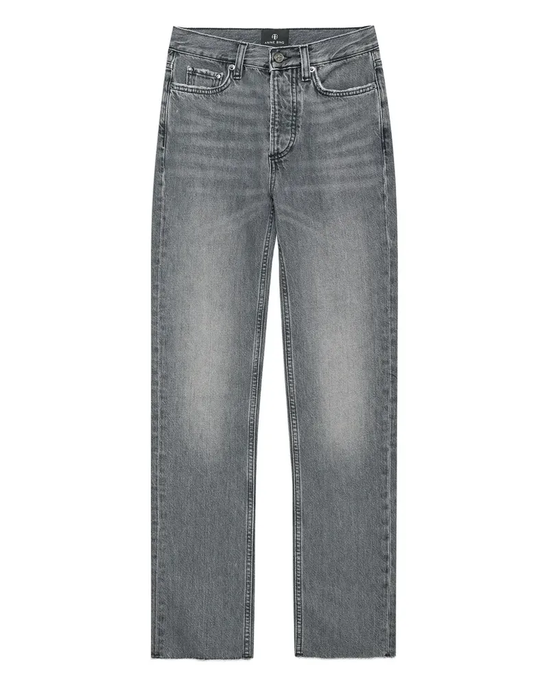 Anine Bing Jeans mit hohem Bund - Grau Grau