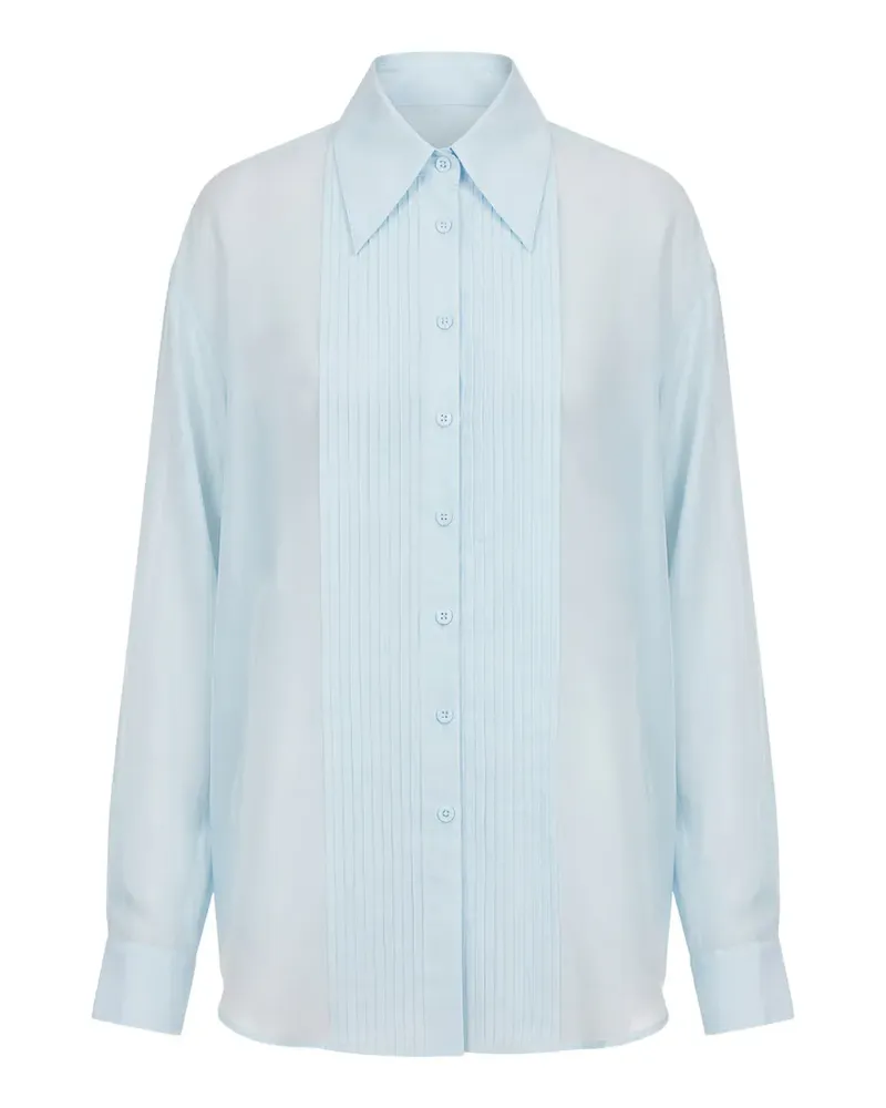 tibi pintucked shirt - Blau Blau