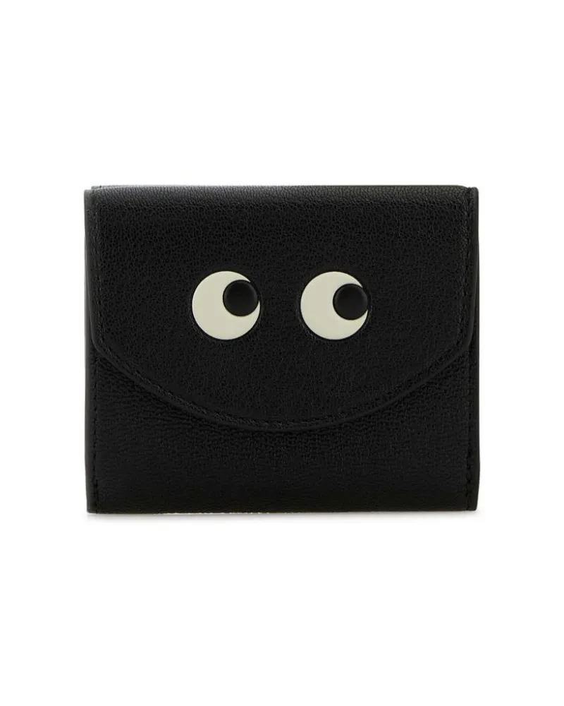 Anya Hindmarch Mini Eyes Portemonnaie - Schwarz Schwarz