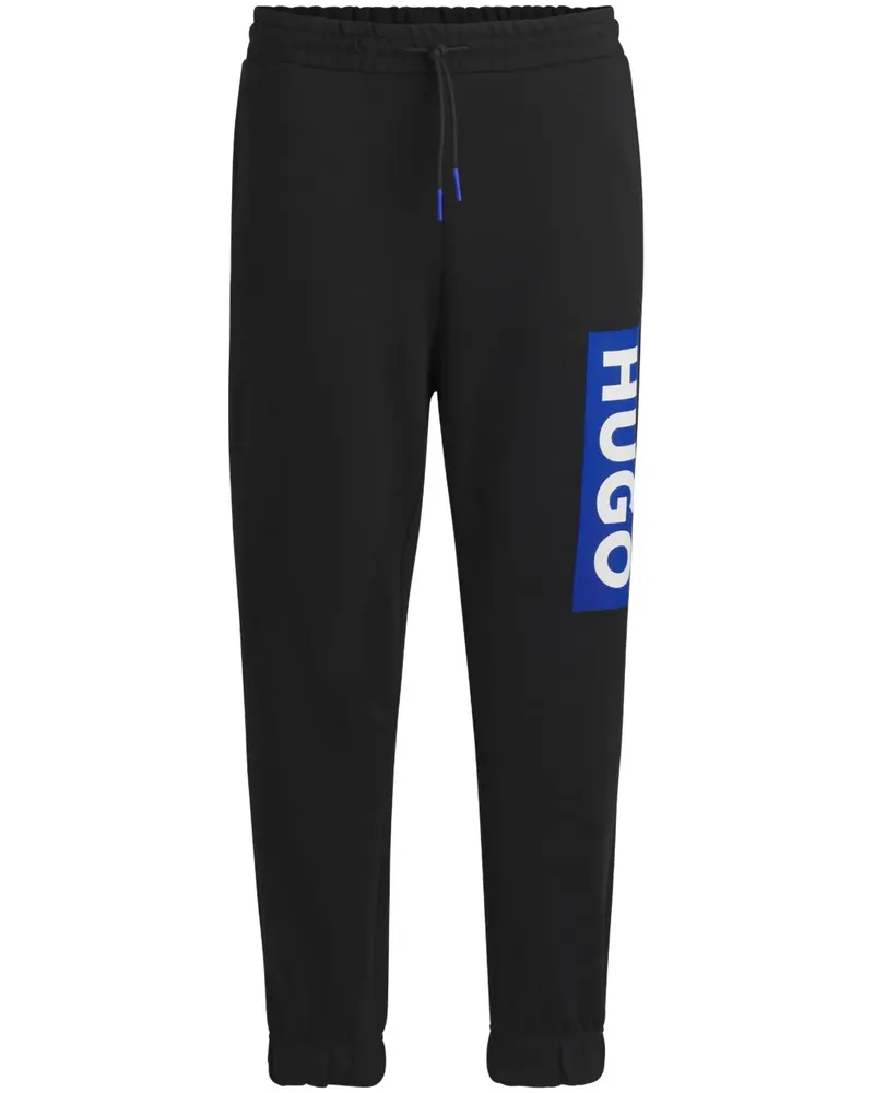 HUGO BOSS Jogginghose mit Logo-Print - Schwarz Schwarz