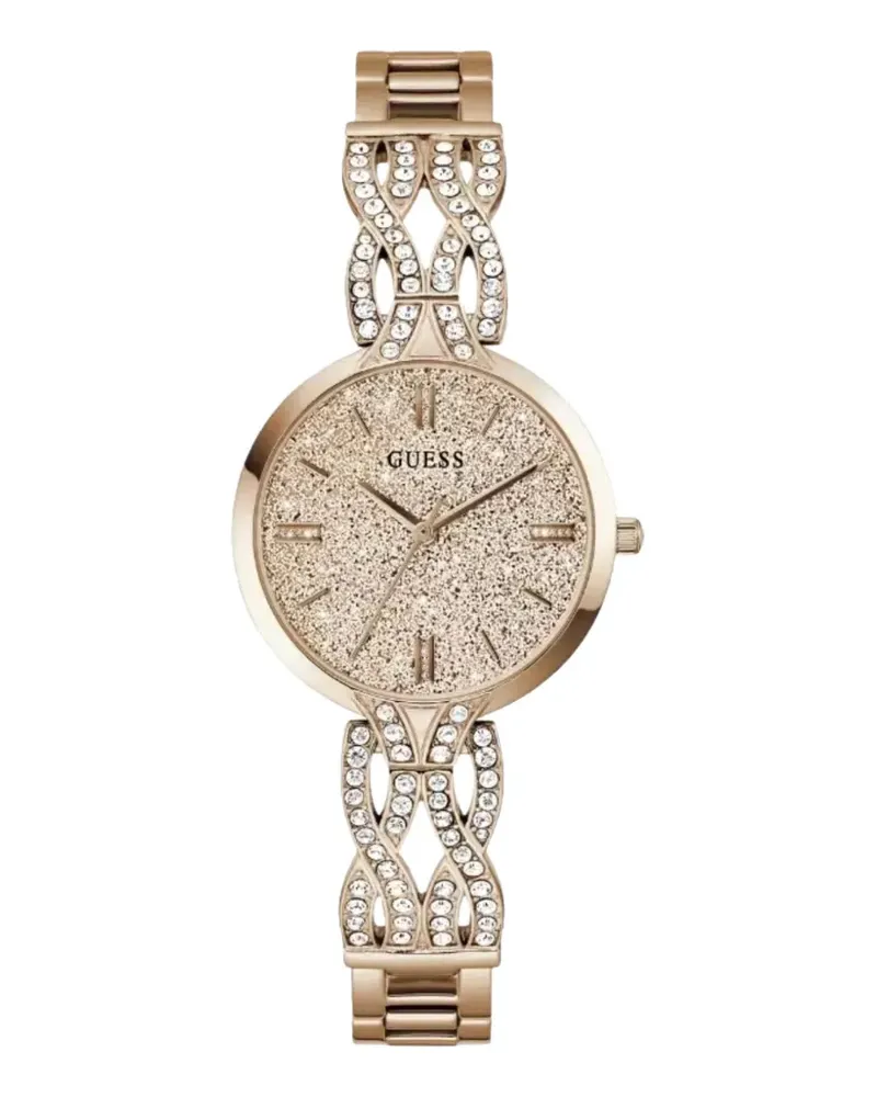 Guess crystal-embellished 32mm watch - Gold Gold