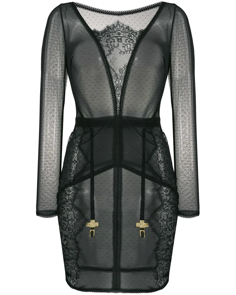 Maison Close Inspiration Divine' Kleid - Schwarz Schwarz