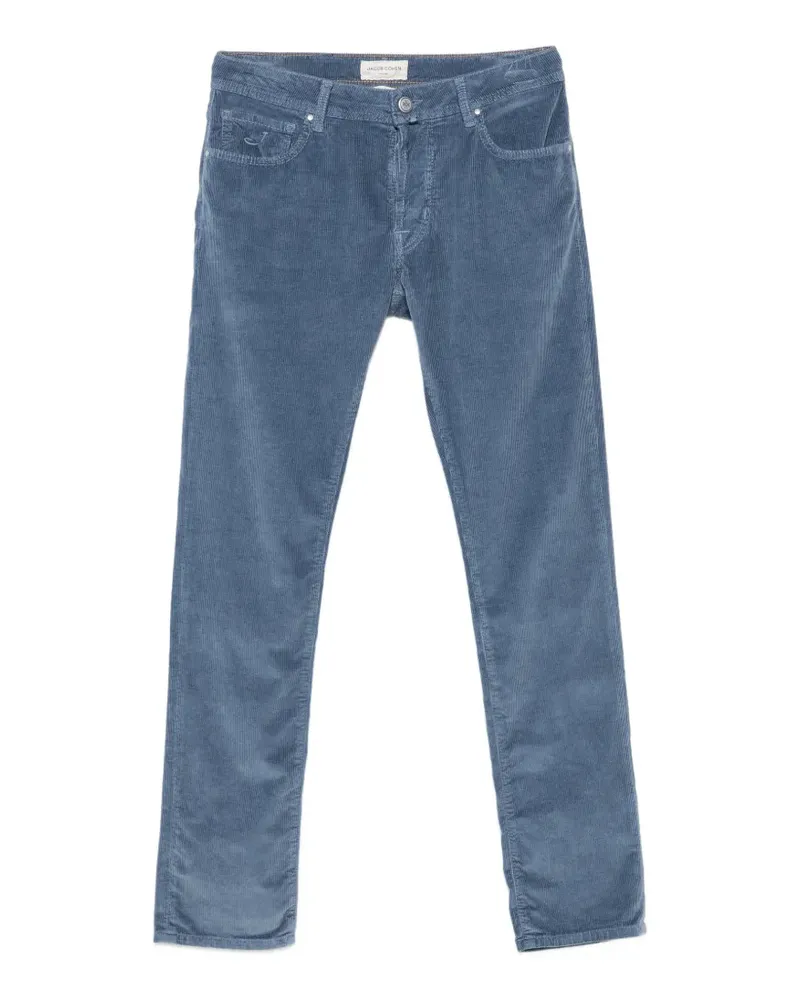Jacob Cohën Schmale Bard Cordhose - Blau Blau