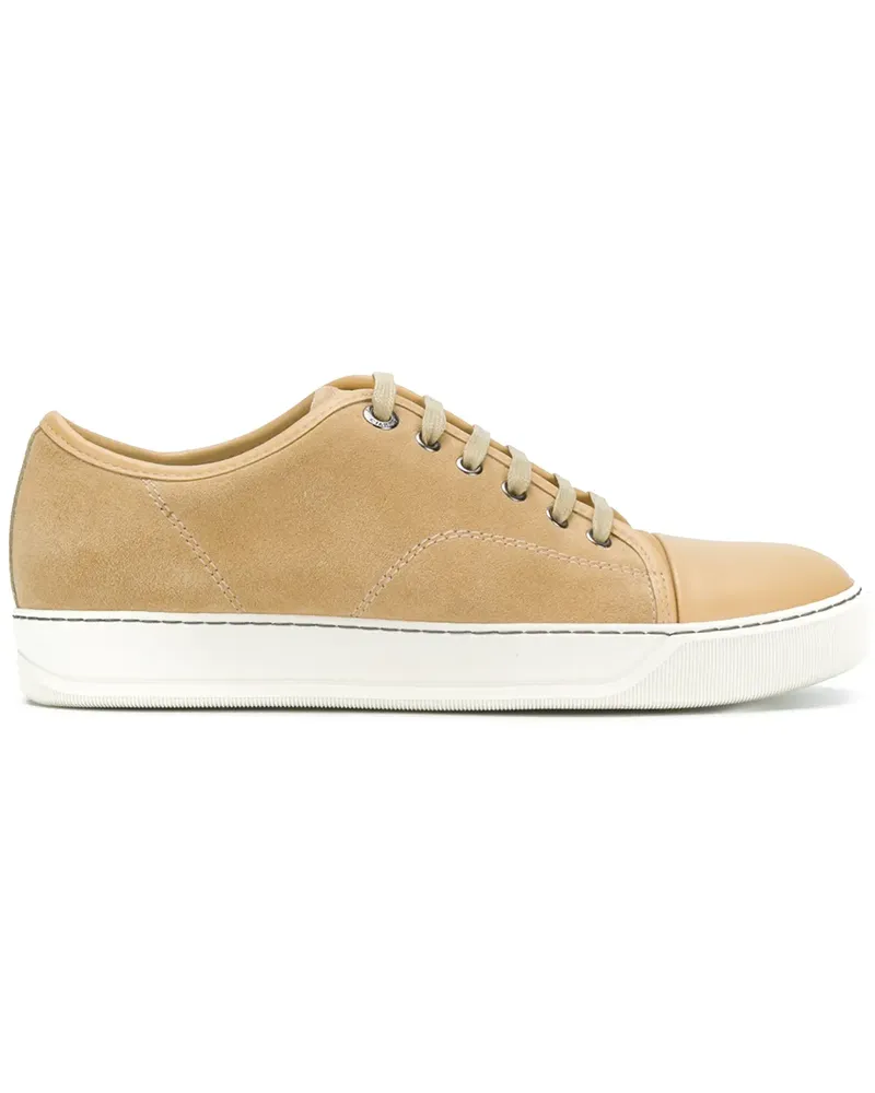 Lanvin toe-capped sneakers - Nude Nude
