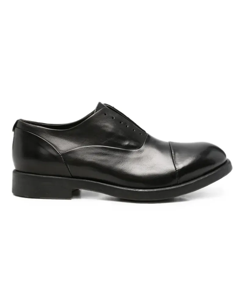 LEQARANT cap-toe leather loafers - Schwarz Schwarz