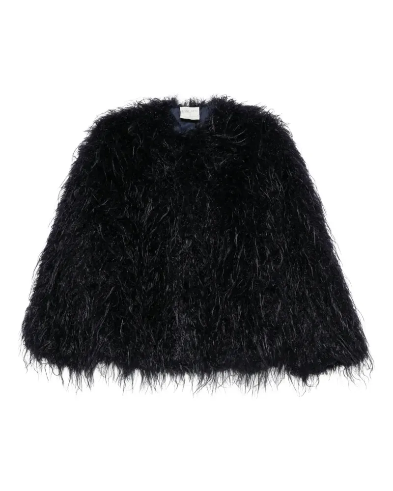 forte_forte Mantel aus Faux Fur - Blau Blau