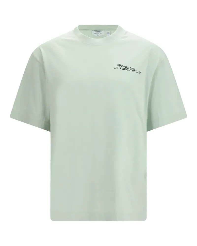 OFF-WHITE Arrow logo-print T-shirt - Grün Grün