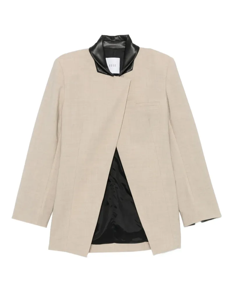Esse Studios Alessio wrap blazer - Nude Nude