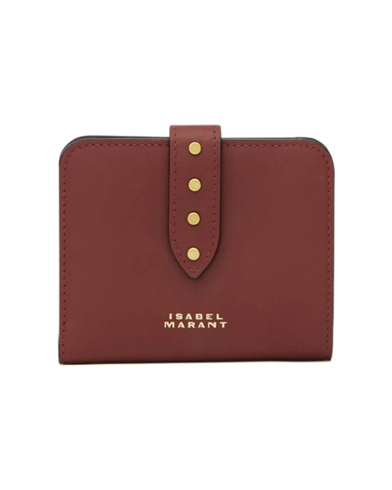 Isabel Marant Portemonnaie mit Logo-Print - Rot Rot