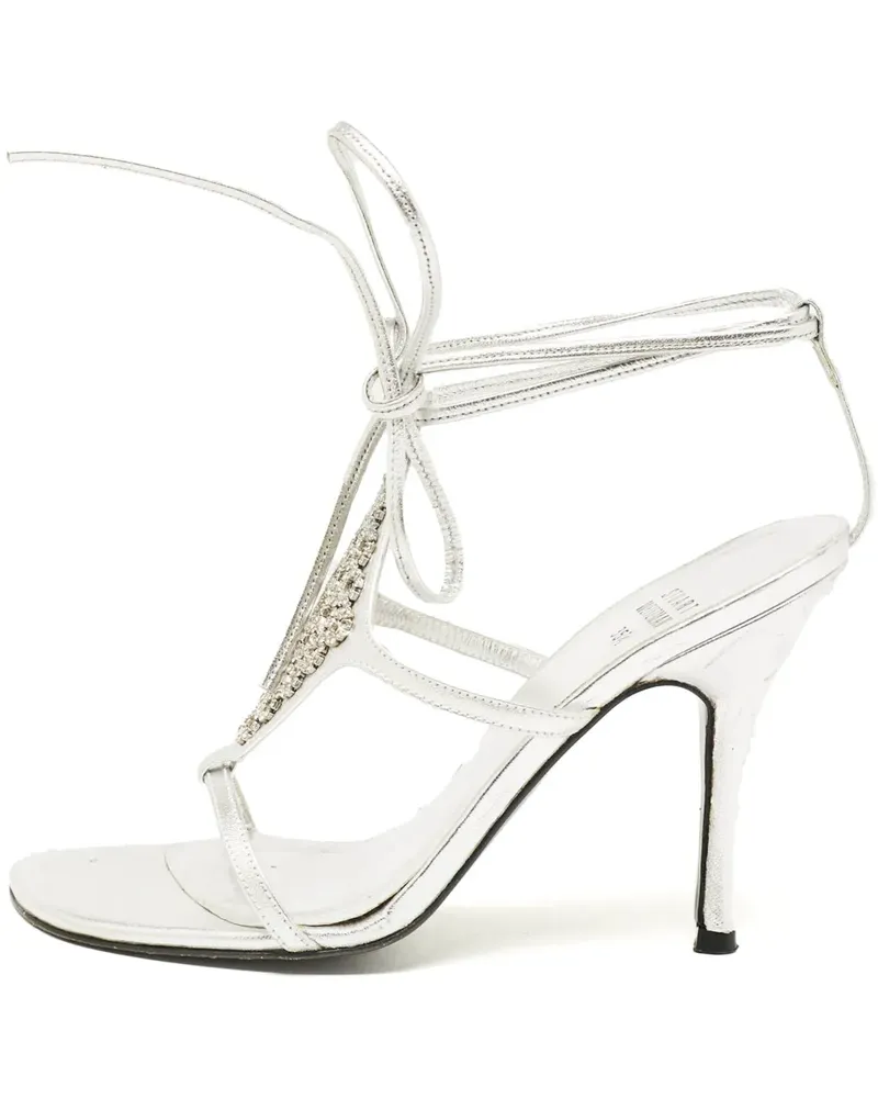 Stuart Weitzman Sandalen mit Strassverzierung 95mm - Silber Silber