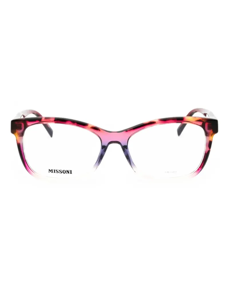 Missoni tortoiseshell-effect square-frame glasses - Rosa Rosa