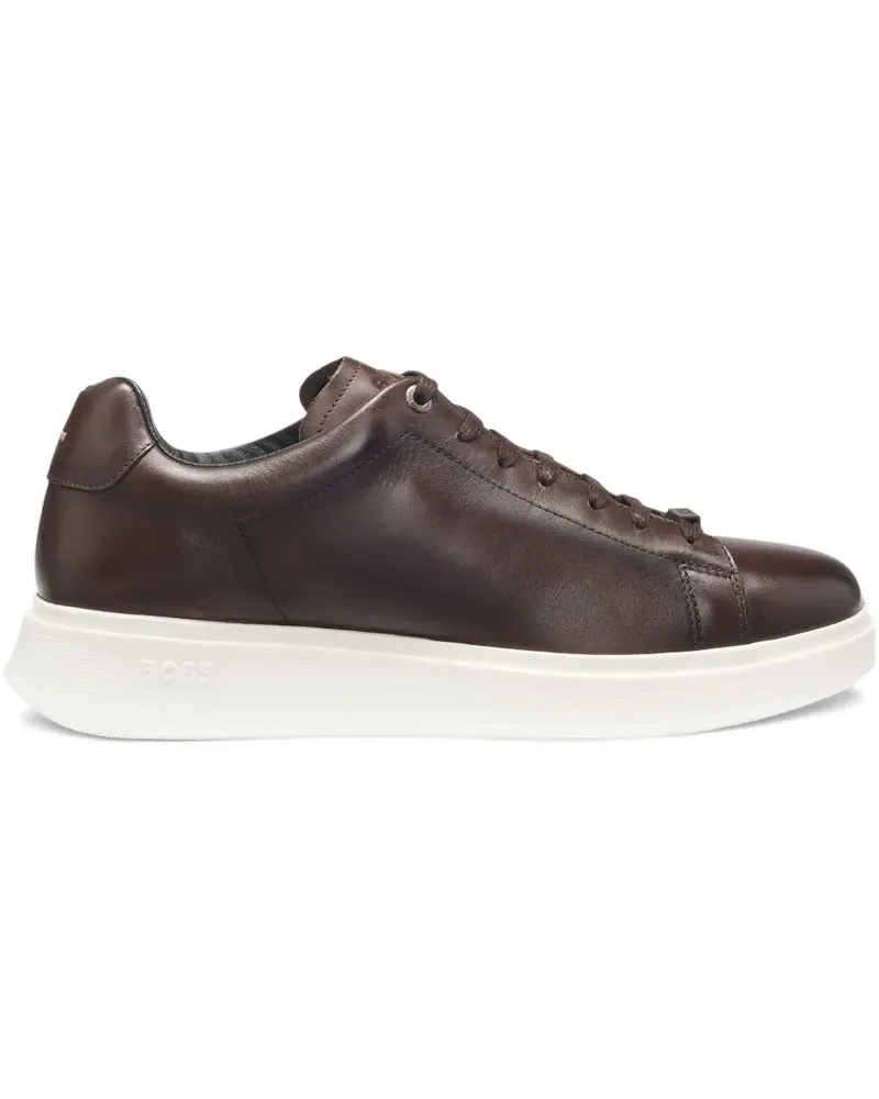 HUGO BOSS Sneakers aus Leder - Braun Braun