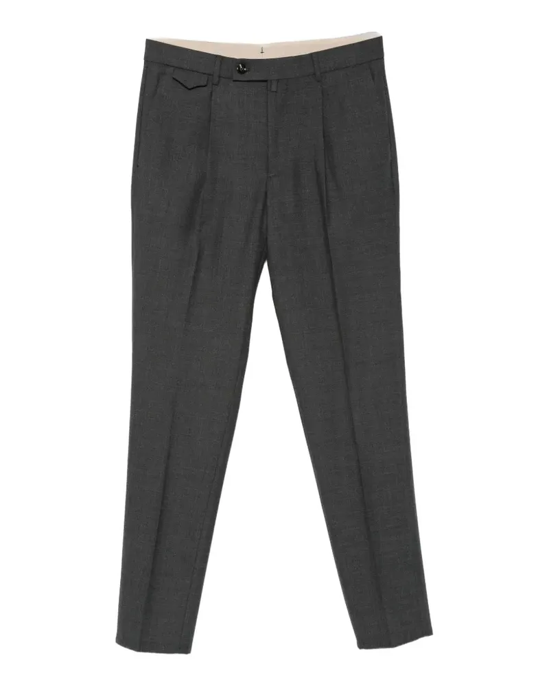 Berwich Klassische Bundfaltenhose - Grau Grau