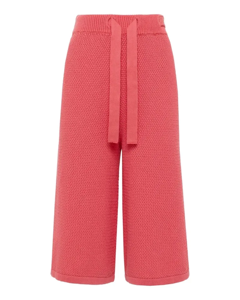 Laneus knitted knee-length shorts - Rosa Rosa