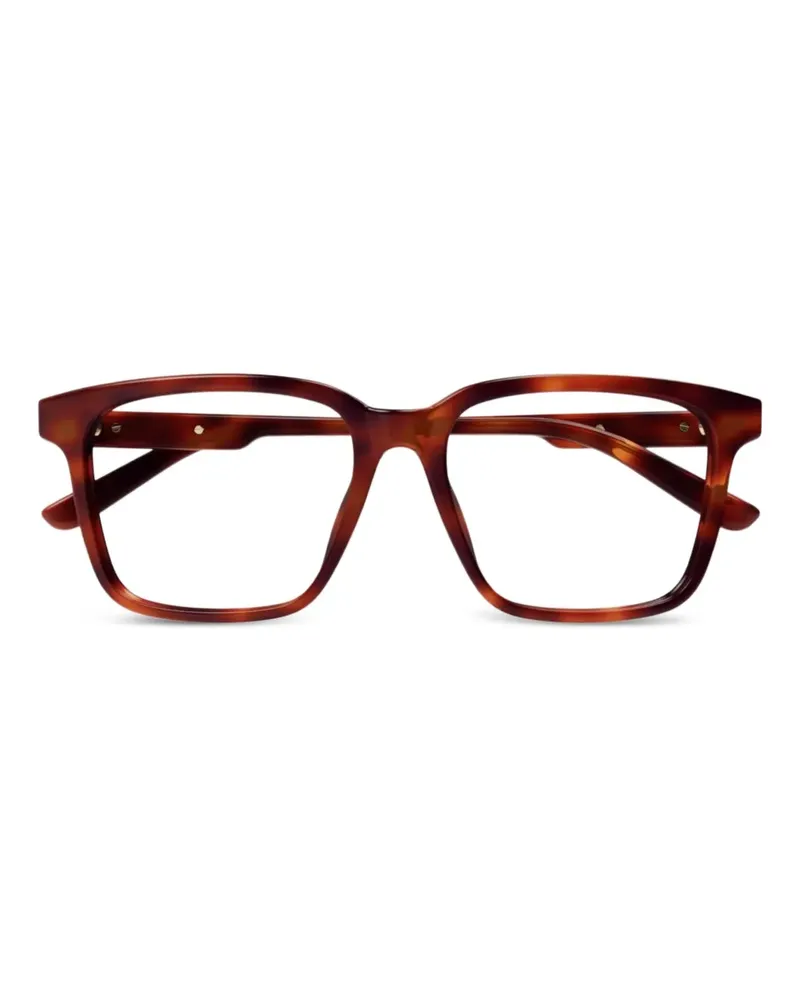Gucci Brille mit eckigem Gestell - Braun Braun
