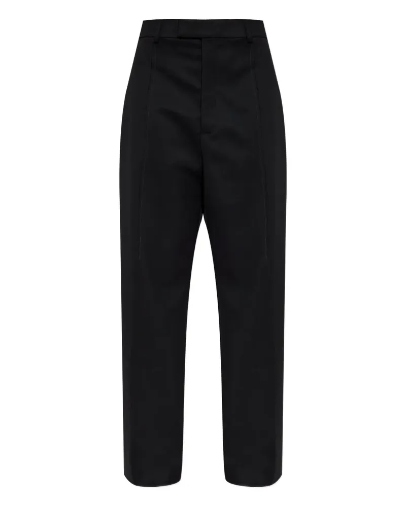 VETEMENTS Weite Hose mit Bundfalten - Schwarz Schwarz