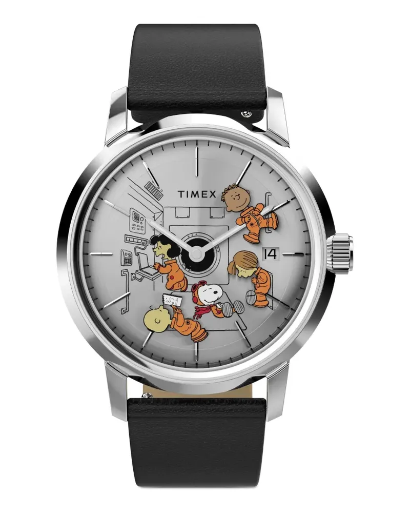 Timex Peanuts® x  Marlin® Armbanduhr 40mm - Grau Grau