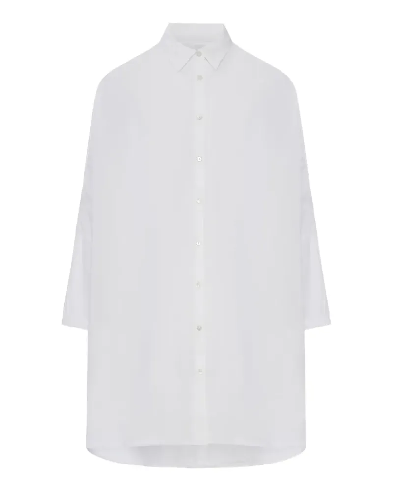 120% Lino long-sleeve linen shirt - Weiß Weiß