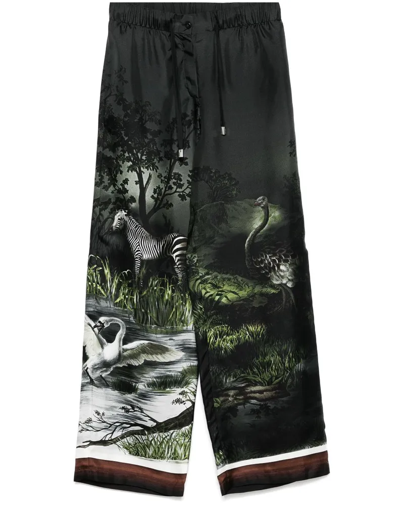 ATTICO Hose mit Print - Grau Grau