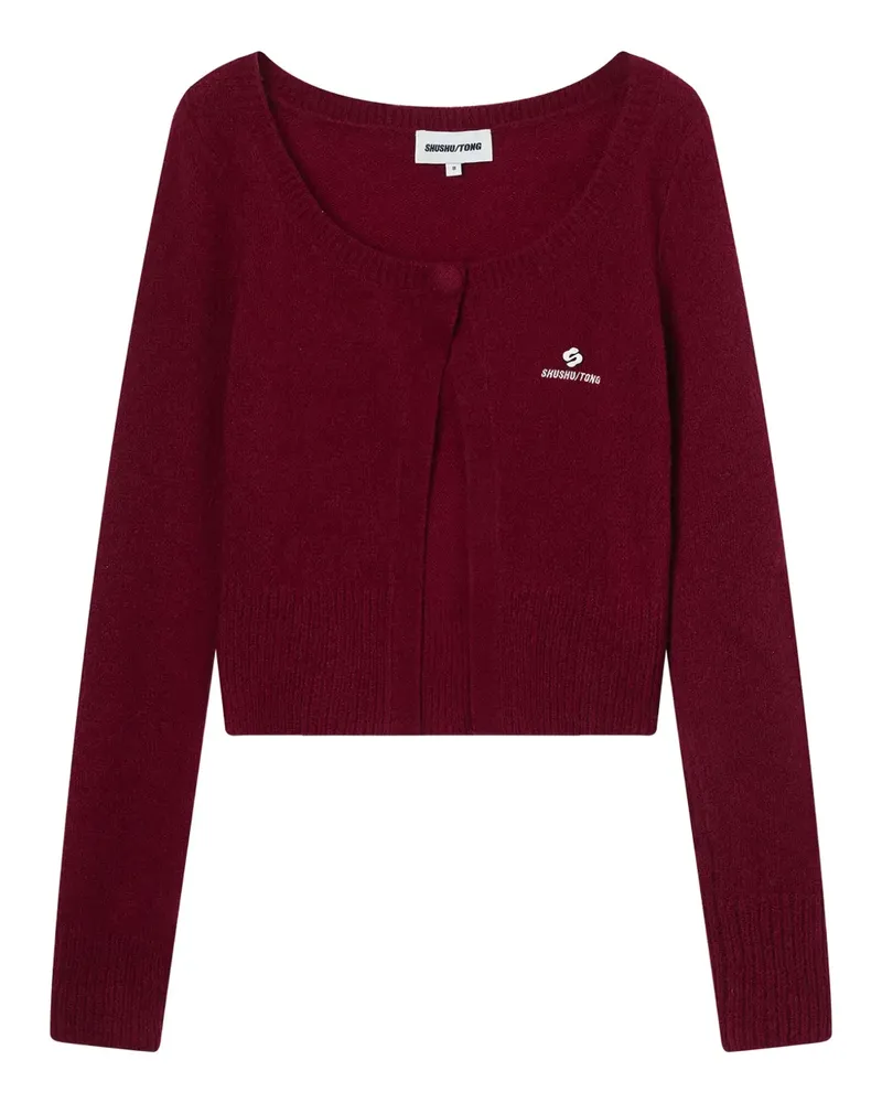 SHUSHU/TONG button logo cardigan - Rot Rot