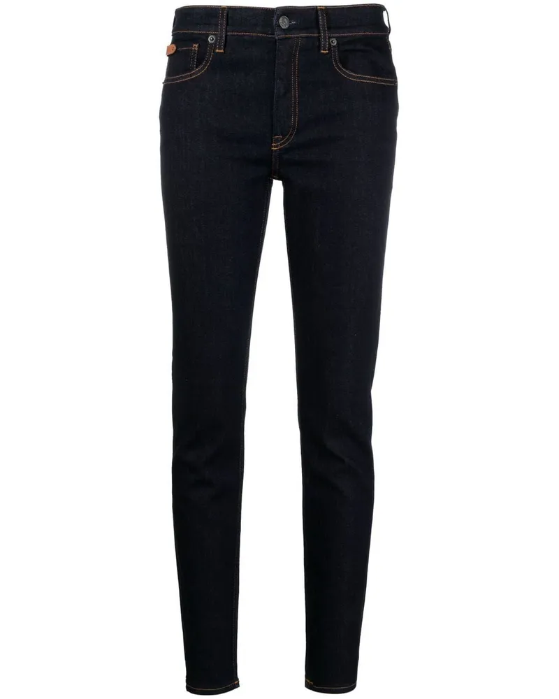 Ralph Lauren Klassische Skinny-Jeans Blau