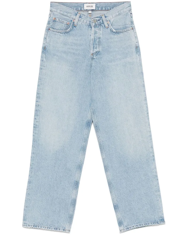 AGOLDE Jeans mit V-Bund - Blau Blau