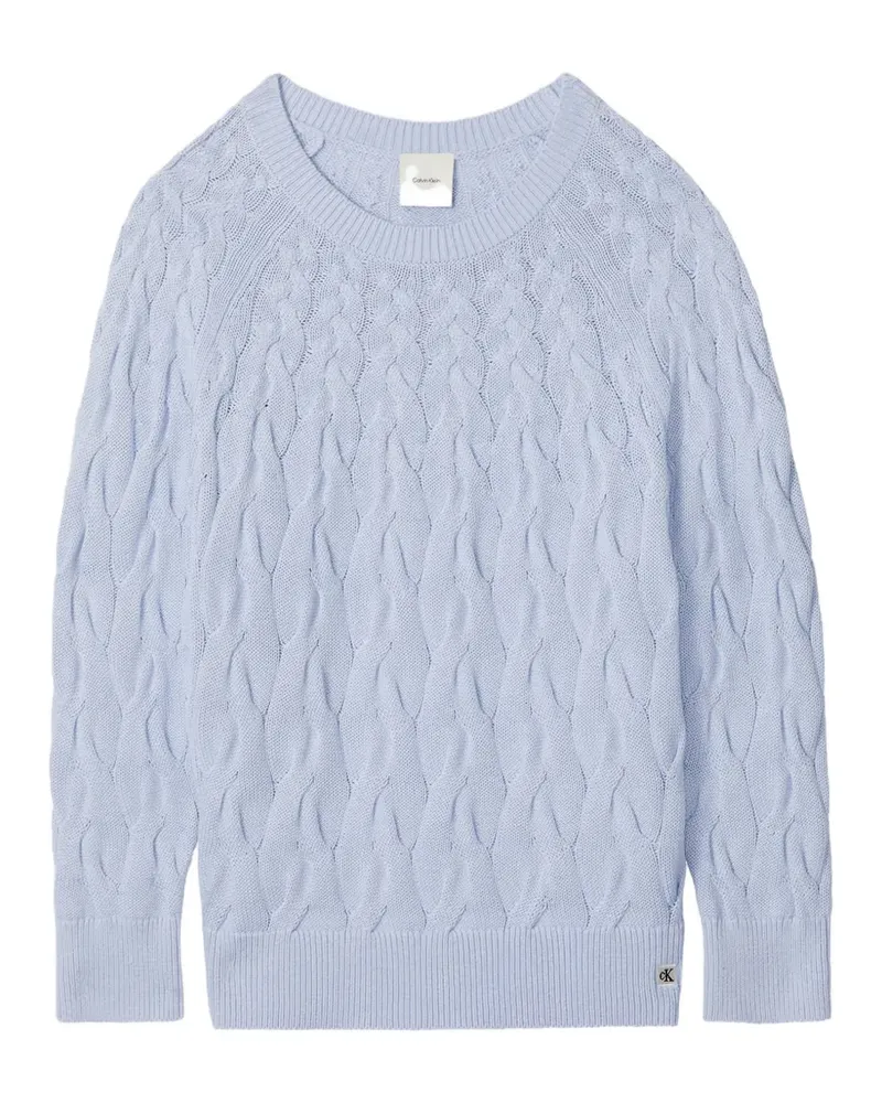 Calvin Klein cable-knit sweater - Blau Blau