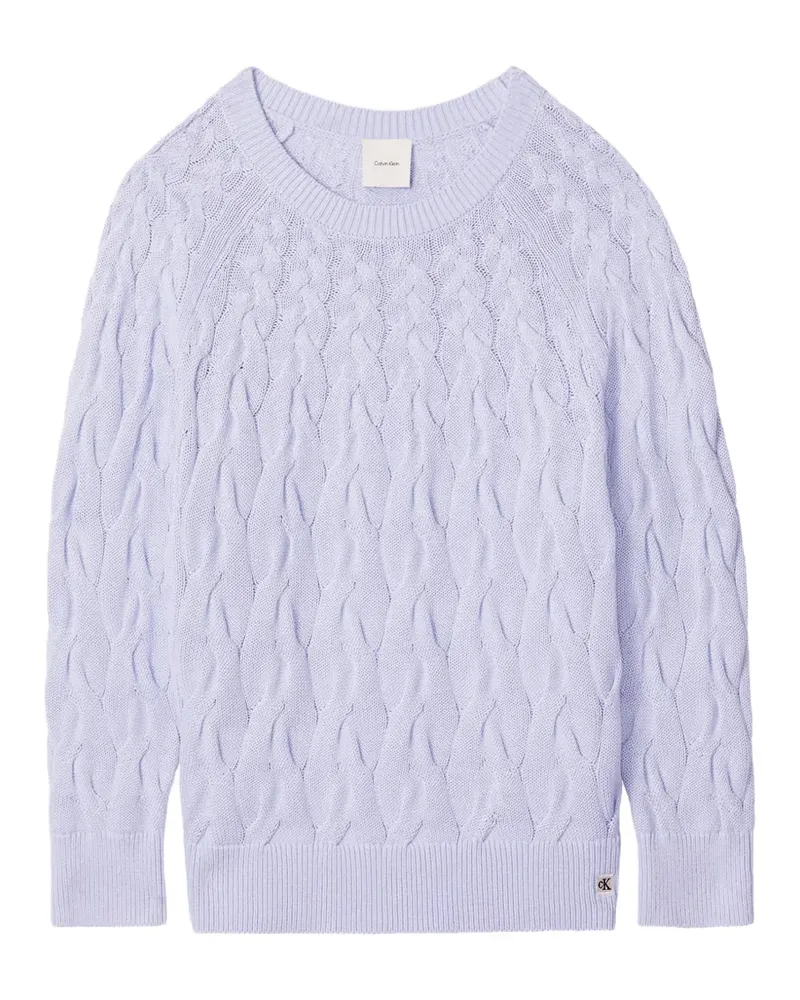 Calvin Klein cable-knit sweater - Blau Blau