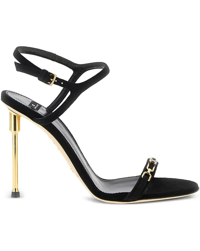 Elisabetta Franchi Sandalen mit Kristallen 110mm - Schwarz Schwarz