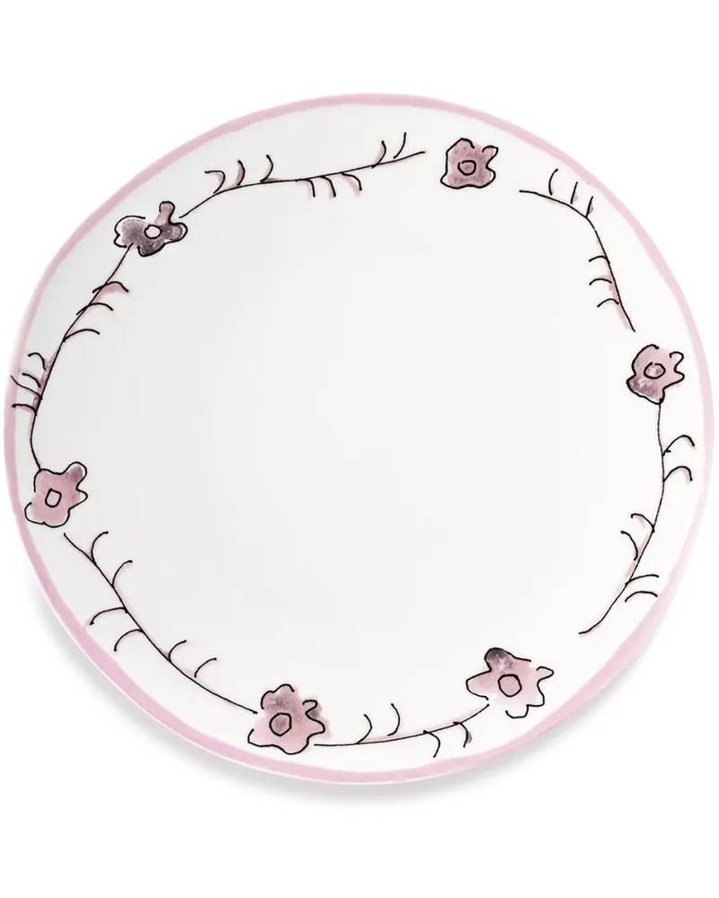 Serax x Marni Midnight Flowers Teller (2er-Set) - Weiß Weiß