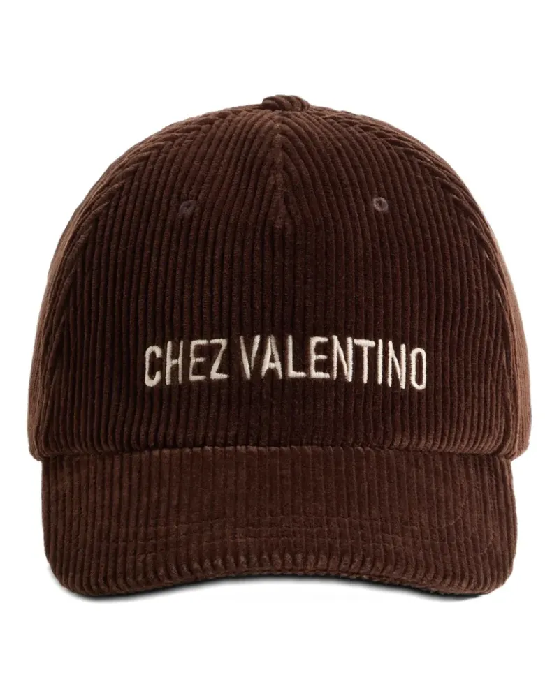 Valentino Garavani Bestickte Baseballkappe - Braun Braun