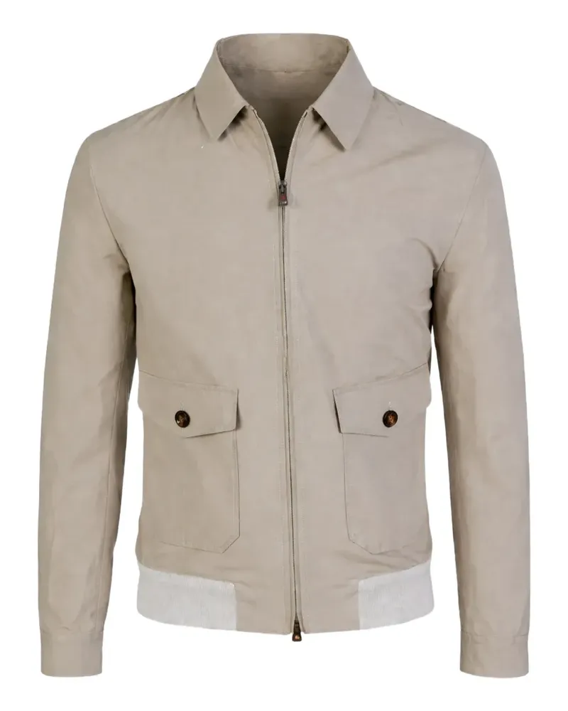 Kiton flap-pocket jacket - Nude Nude