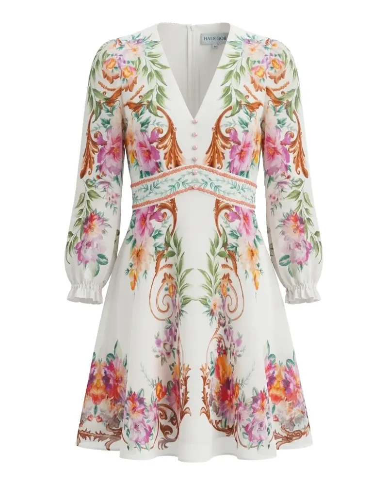 Hale Bob Frida floral-print mini dress - Weiß Weiß