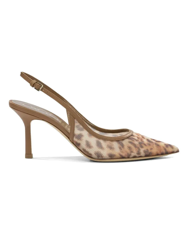 NINALILOU Eva 70 leopard-print pumps - Braun Braun