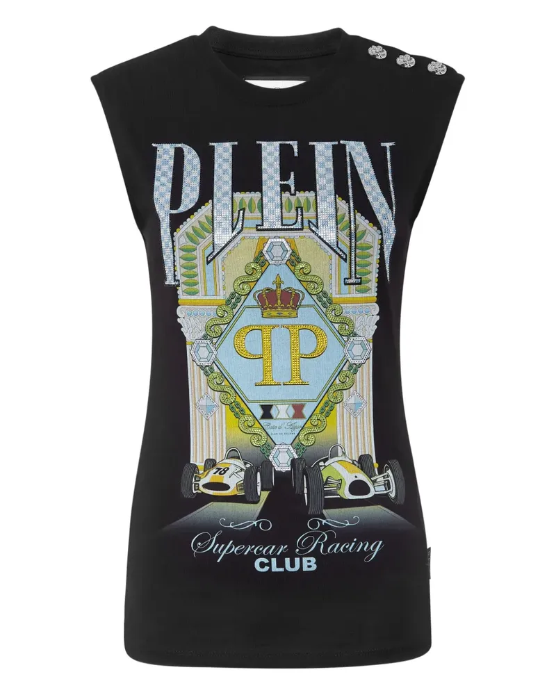 Philipp Plein Supercar Racing Club Tanktop - Schwarz Schwarz