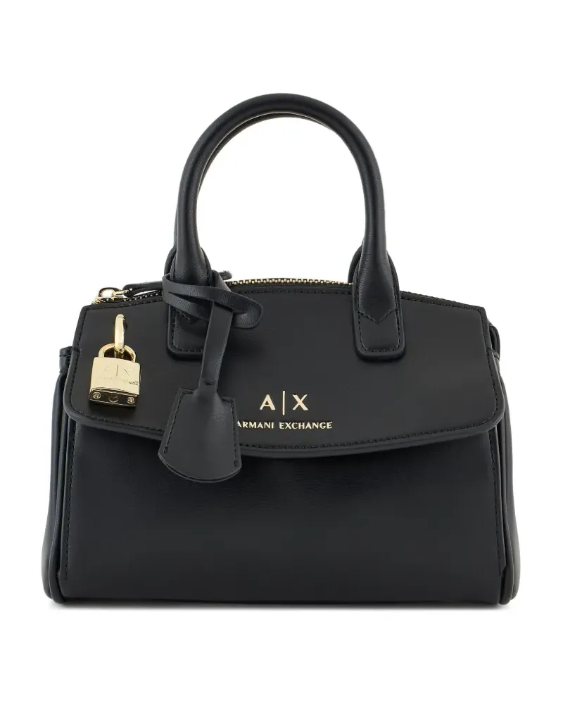 Armani Exchange Handtasche mit Logo-Print - Schwarz Schwarz