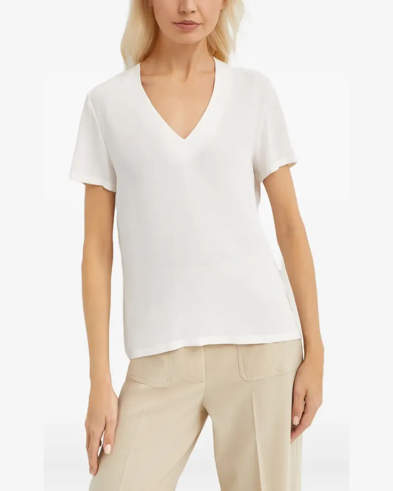Fay V-neck T-shirt - Weiß Weiß