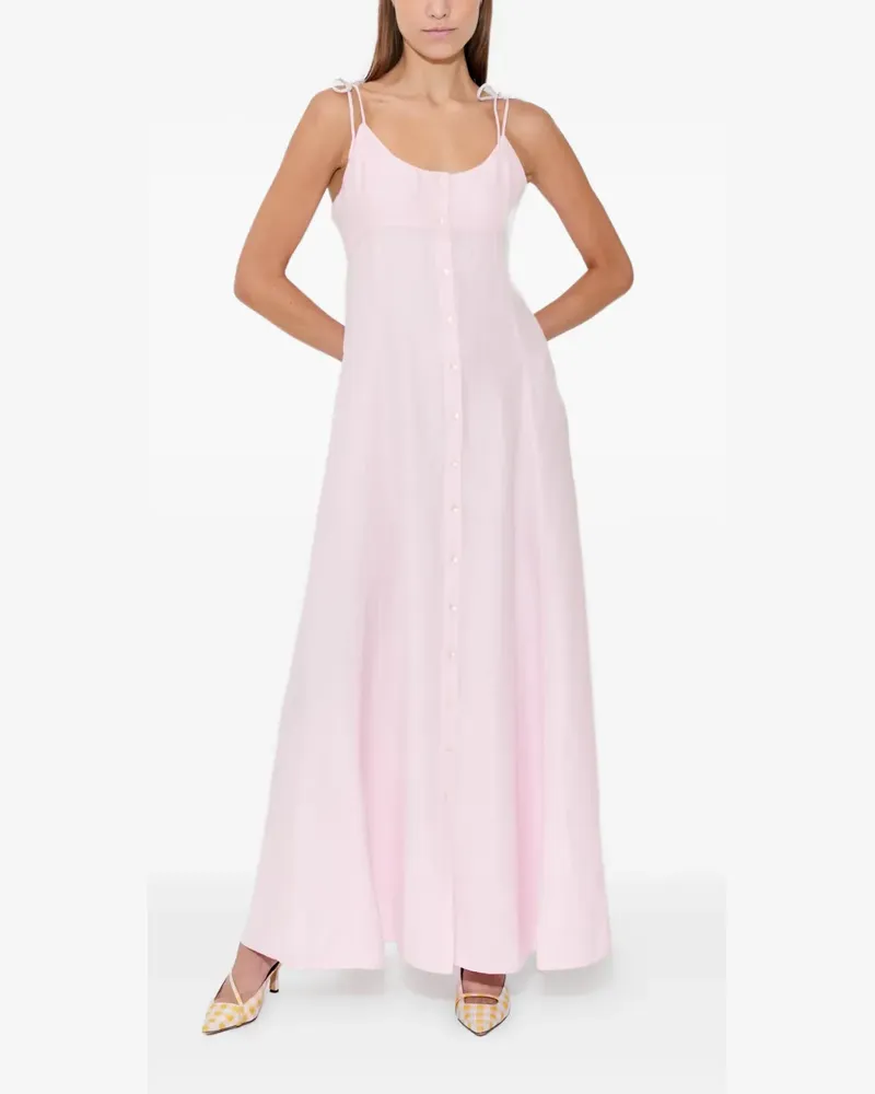 Rosie Assoulin Maxikleid mit Knopfverschluss - Rosa Rosa