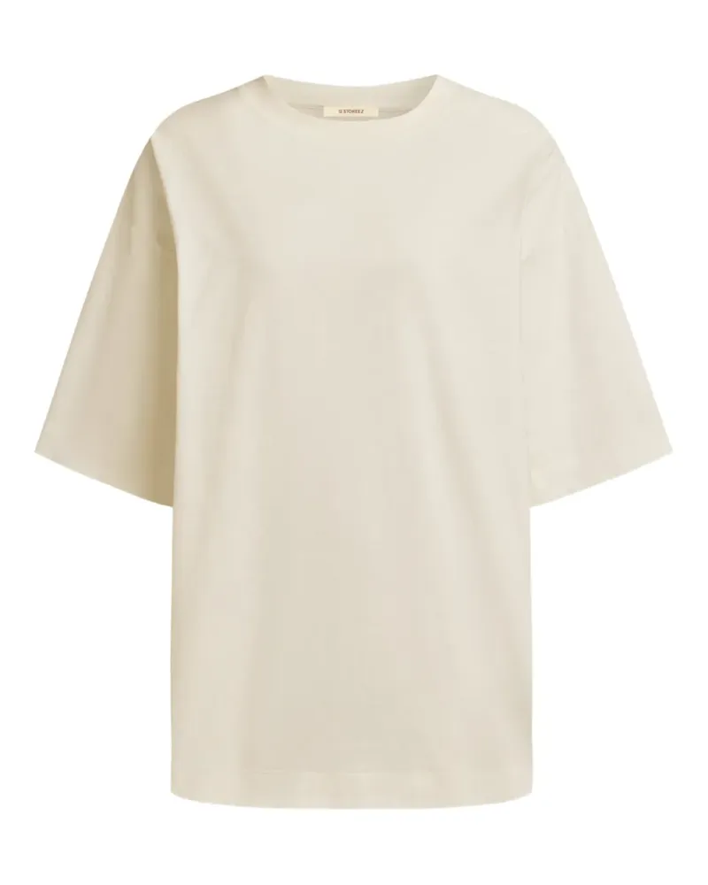 12 STOREEZ Klassisches T-Shirt - Weiß Weiß