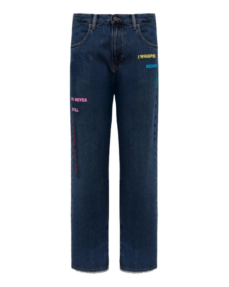 Mira Mikati Riddle embroidered jeans - Blau Blau
