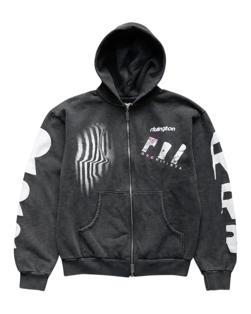 RRR123 Apocrypha Pious graphic-print hoodie - Grau Grau