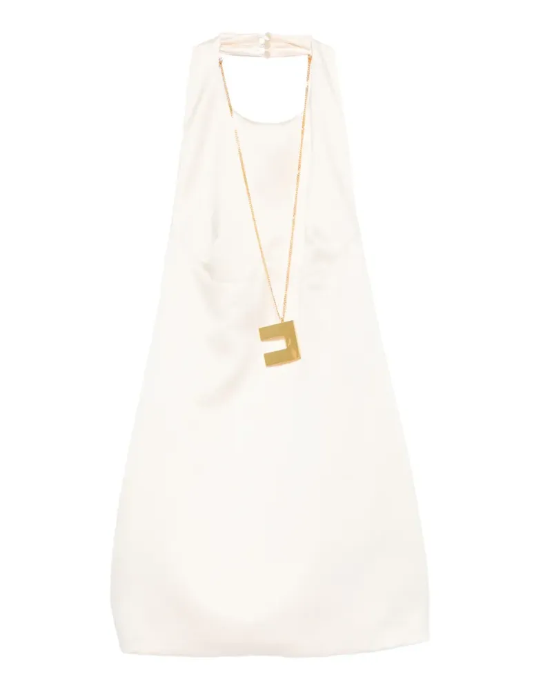 Elisabetta Franchi Minikleid mit Neckholder - Nude Nude