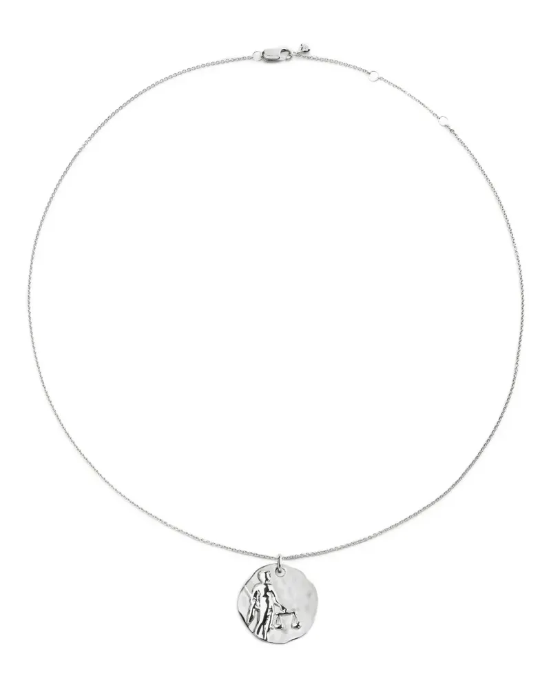 Monica Vinader Libra Halskette mit Sternzeichen-Anhänger - Silber Silber