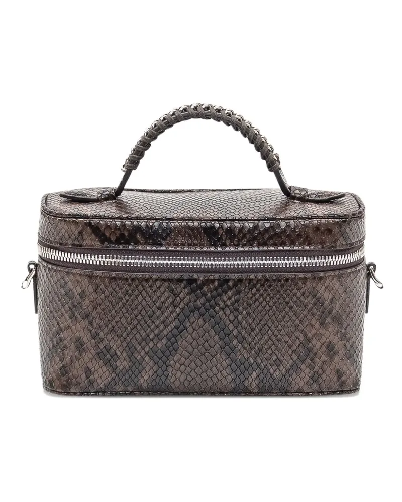 Stella McCartney Mini Umhängetasche mit Prägung - Braun Braun