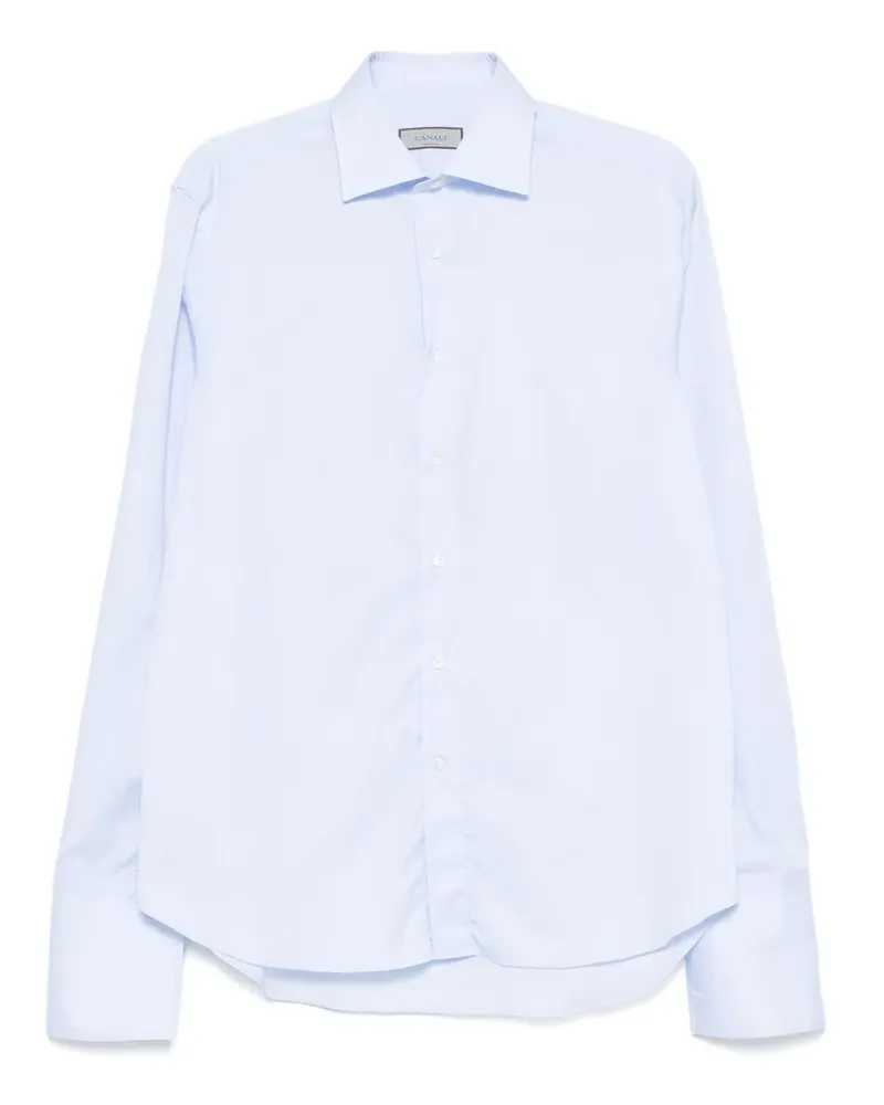 Canali Langärmeliges Hemd - Blau Blau