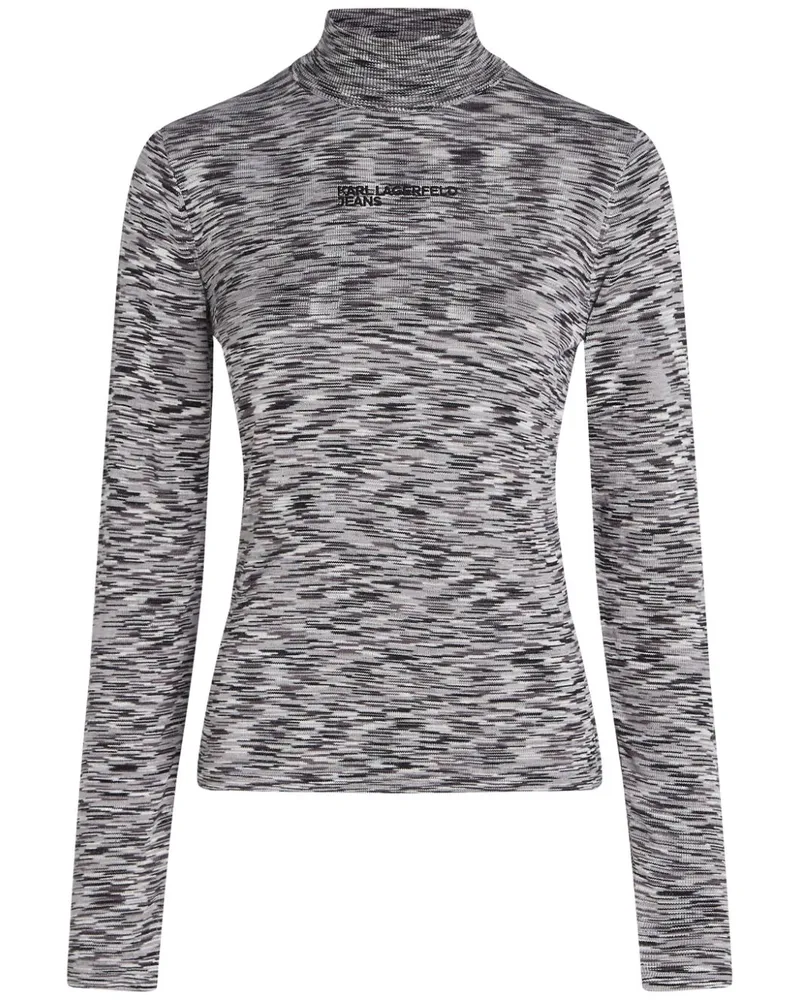 Karl Lagerfeld Pullover mit Stehkragen - Grau Grau