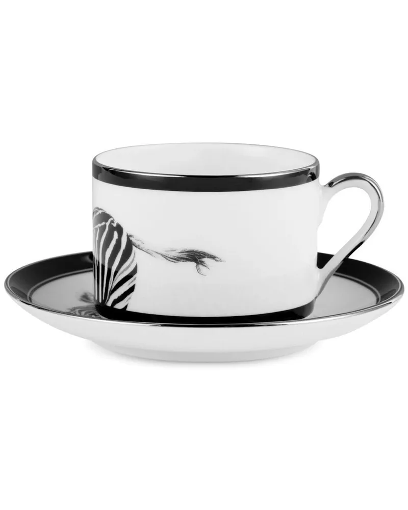 Dolce & Gabbana Teeservice mit Zebra-Print - Weiß Weiß